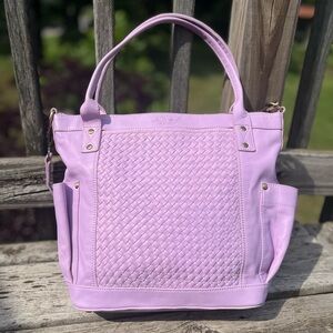 Nena & Co MTPB Morocco Woven in “Bellflower” Lavender Purple leather